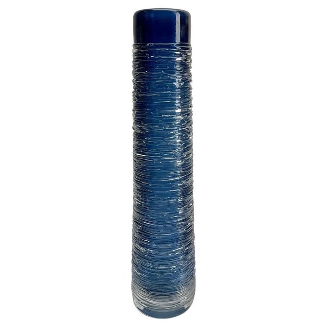 Vintage Swedish Textured Glass Vase from Bengt Edenfalk, 1960 For Sale - Image 9 of 9