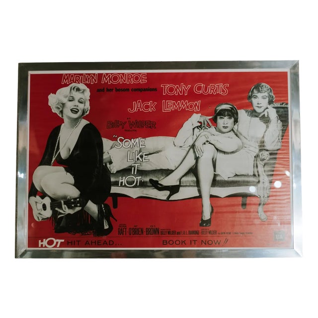 Some Like It Hot Movie Poster, USA, 1980s For Sale