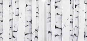 "Birch Diptych" Contemporary Original Oil Painting by Beth Munro
