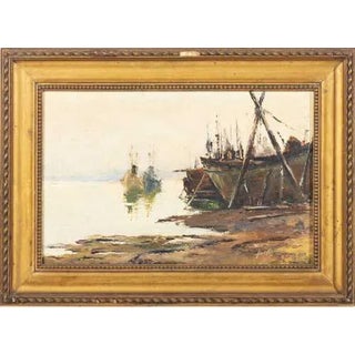 Jose Campas, Marinha, Oil on Wood, Framed For Sale