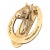 Vintage Cast Brass Horse Head and Horseshoe Door Knocker For Sale