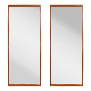 Pair of Mid 20th Century Aksel Kjersgaard Danish Teak Mirrors For Sale