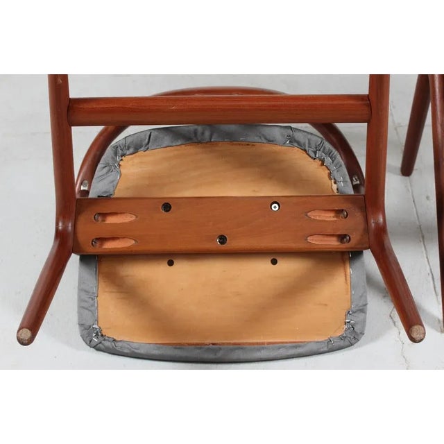 Set of Danish Modern Teak Armchairs in the style of Illum Wikkelsø, Denmark, 1960s For Sale - Image 6 of 11