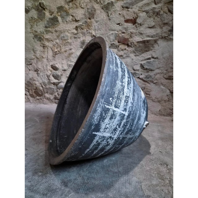 Antique French Rustic Terracotta Wash Trough, Auvergne, 19th Century For Sale - Image 12 of 18