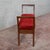Small Wooden Bench Upholstered in Red Art Deco Velvet, 1940s For Sale - Image 4 of 18