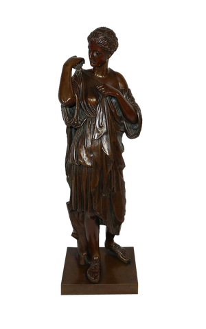 C. Sauvage after Praxitèle, Diane de Gabies, Early 1800s, Bronze