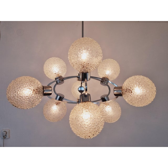 Mid-Century Modern Large Mid-Century Galaxy Sputnik Chandelier, Germany, 1970s For Sale - Image 3 of 16