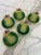1980s Vintage Hand-Painted Cabbage Majolica Style Bowls/Plates, Made in Japan -Set of 5 For Sale - Image 10 of 10