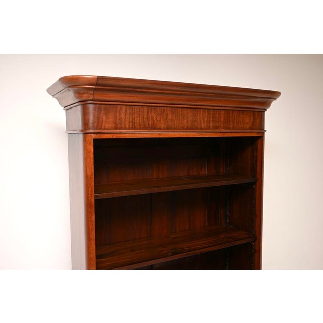 Wood Antique Victorian Open Bookcase, 1860 For Sale - Image 7 of 9