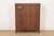Stickley Brothers Style Antique Mission Oak Arts & Crafts Bookcase Cabinet, Circa 1920s For Sale - Image 9 of 11