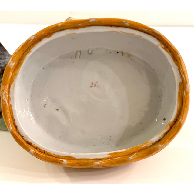 Antique Staffordshire Painted Hen on Nest covered Box or Tureen, Circa 1880 For Sale - Image 11 of 11