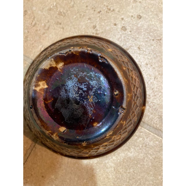 Mid 19th Century 19th Century Rockingham Spongeware Mixing Bowl For Sale - Image 5 of 10