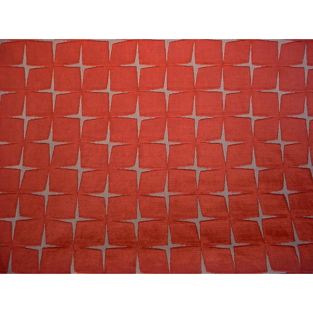 31/2y Zoffany Harlequin Issoria Tabasco MId Century Velvet Upholstery