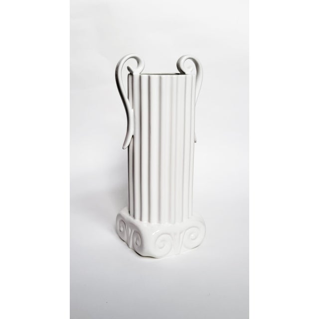 Ceramic Postmodern Vase by Heide Warlamis, 1980s For Sale - Image 7 of 7