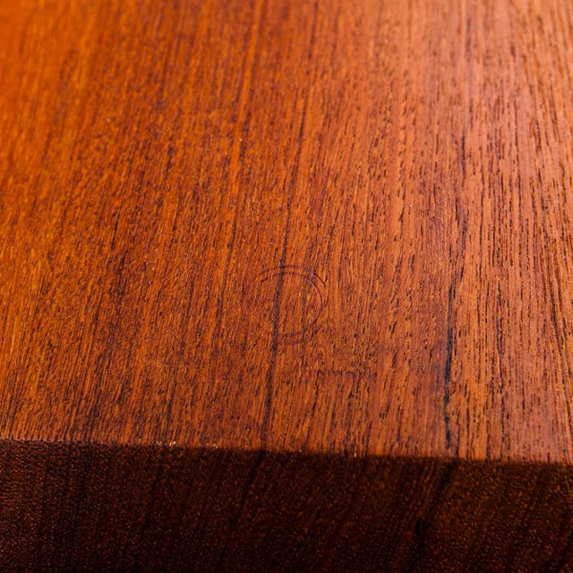 1950s Restored Danish Modern Teak Side Table by Hvidt & Molgaard-Nielsen For Sale - Image 10 of 12