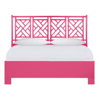 Chippendale Standard Bed California King - Pink For Sale