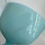 1930s Pretty set of 6 Morgantown Americana Turquoise blue opaline coupes // demi crystal // sherbet / champagne glasses // blue glasses For Sale In Kansas City - Image 6 of 6