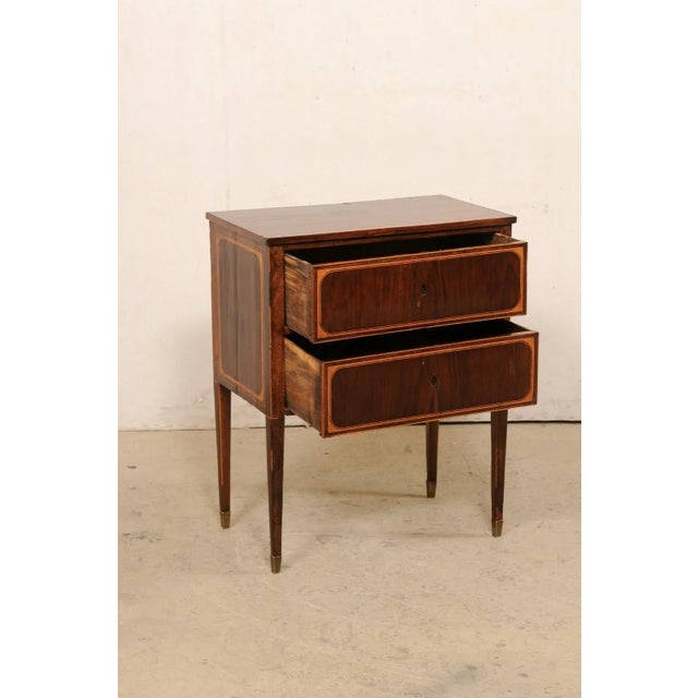 Italian Side Chest with Stylish Inlay, 19th Century For Sale - Image 9 of 12