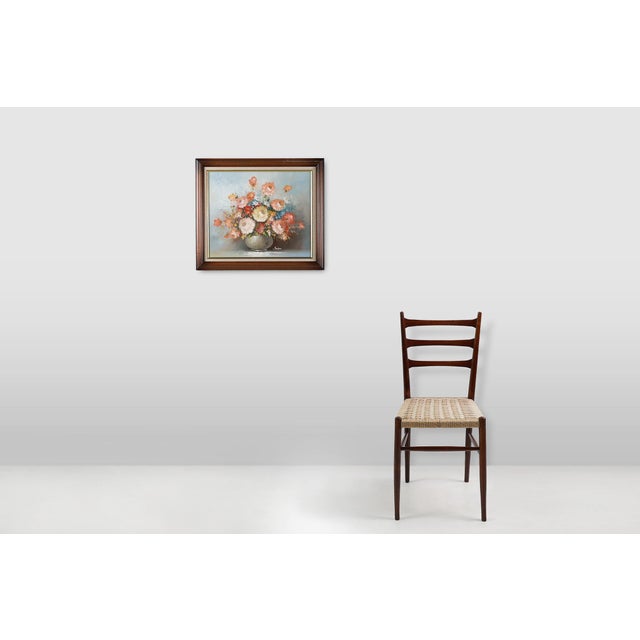 Belgium / 1950 / painting / Edmond Sanders / wood, canvas / Mid-century / Vintage Beautiful oil painting on board by the...