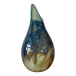 2002 Philip Jacobs Hand Blown Glass Vase For Sale