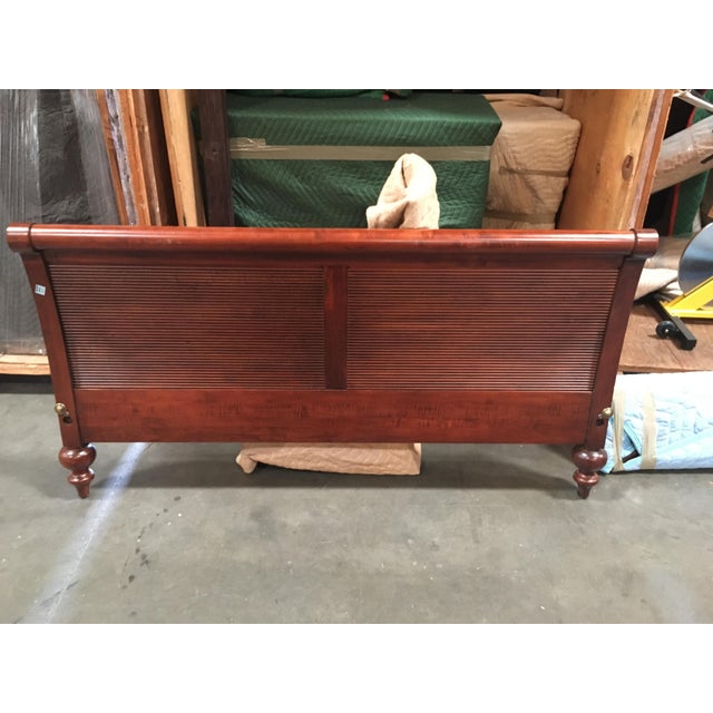 Ethan Allen British Classics Queen Sleigh Bed Caraway Finish Chairish