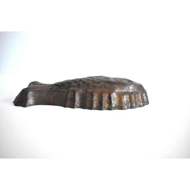 Antique Copper Tin-Lined Fish Mould For Sale In San Francisco - Image 6 of 10