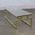 Late 20th Century Modern Coffee Table Brass Toned Anodized Aluminum Frame With a Glass Inset Top For Sale - Image 4 of 18