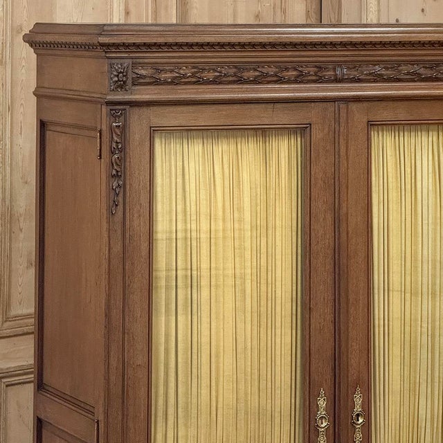 Wood Antique French Louis XVI Vitrine ~ Petite Bookcase ~ Bibliotheque For Sale - Image 7 of 16