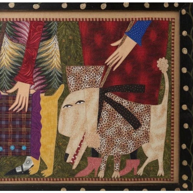 2000 - 2009 Chris Roberts-Antieau - Dressed Up Dogs - Original Folk Art For Sale - Image 5 of 7