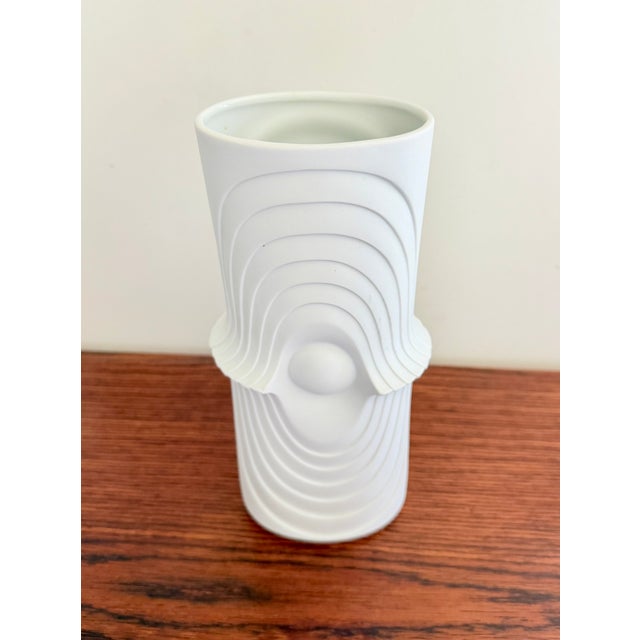 German Biscuit Porcelain Vase from KPM Bavaria, 1960s For Sale - Image 6 of 9