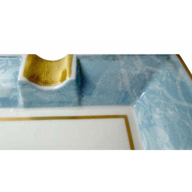 Vintage Villa d'Este Lake Como Italy Hotel Limoges Porcelain Ashtray Dish For Sale - Image 4 of 10