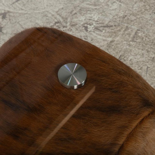 Fell Glass Coffee Table in Brown from Bretz For Sale - Image 4 of 12