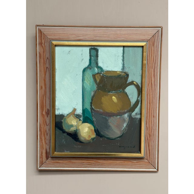 Bengt Hillgrund, Jug and Fruit, Oil on Canvas, Framed For Sale - Image 13 of 18