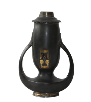 Art Nouveau Neoclassical Bronze Vase from Christofle, 1890s