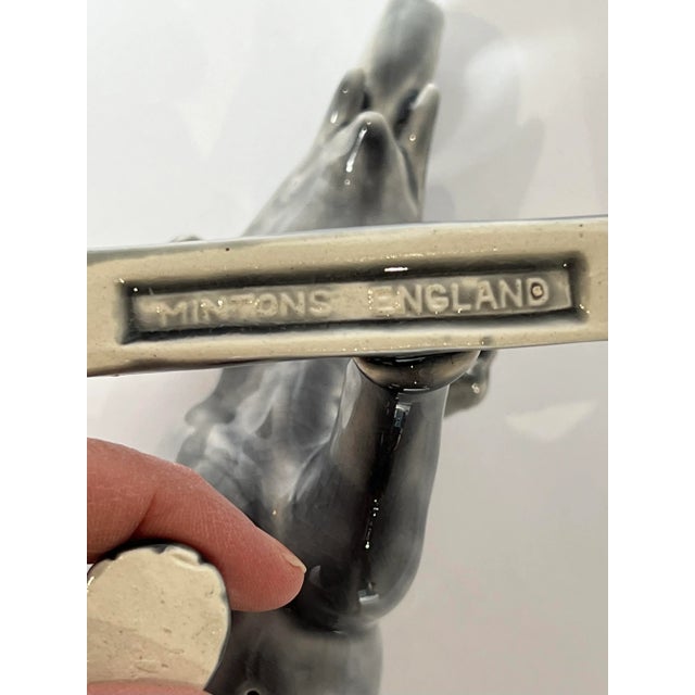 Late 19th Century Circa 1870 Mintons England Porcelain Elephant Figurine For Sale - Image 5 of 8