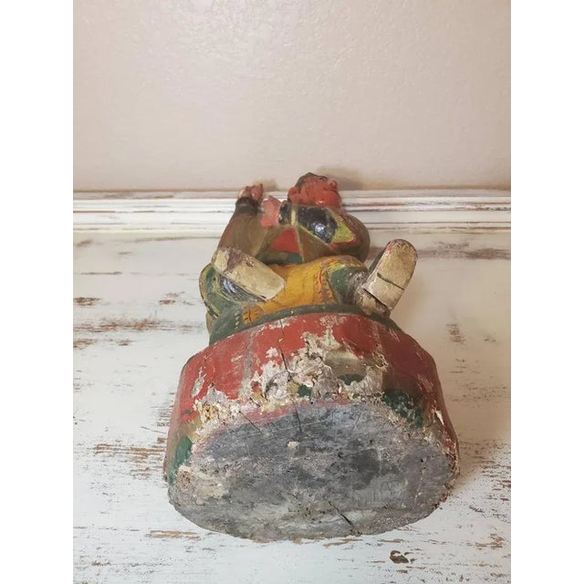 Antique Chinese Hand Carved Temple Figure For Sale - Image 10 of 11