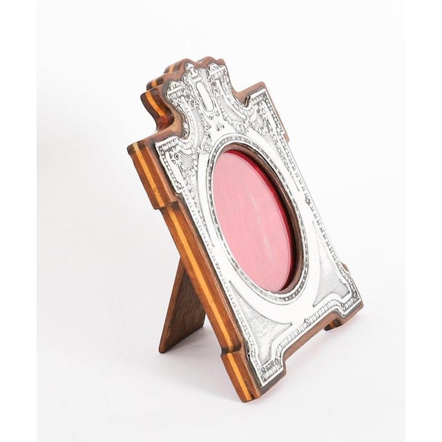 Antique Sterling Silver Photo Frames, 1890s, Set of 2 For Sale - Image 4 of 18