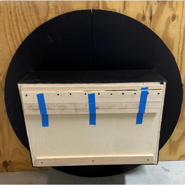 Adrian Pearsall 1970s Attributed to Adrian Pearsall Brutalist Hanging Disc Bar for Craft Associates For Sale - Image 4 of 4