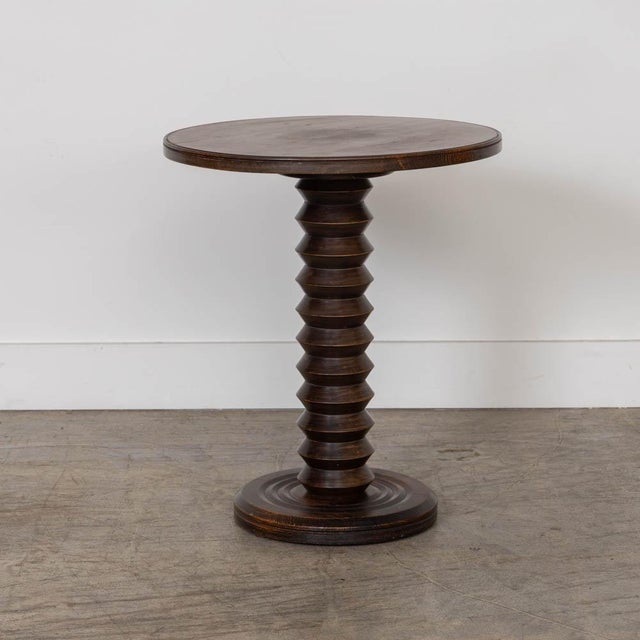 French French Carved Side Table by Charles Dudouyt For Sale - Image 3 of 10