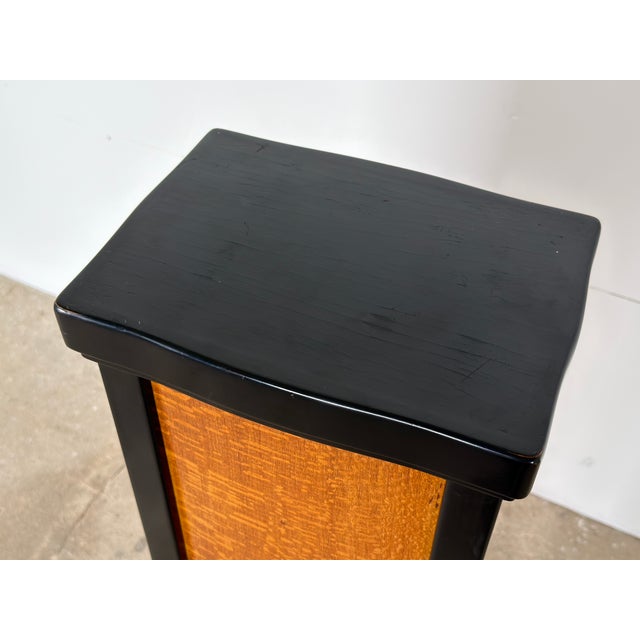 Art Deco Ebonised and Figured Wood Display Pedestal, 1930s For Sale - Image 4 of 8