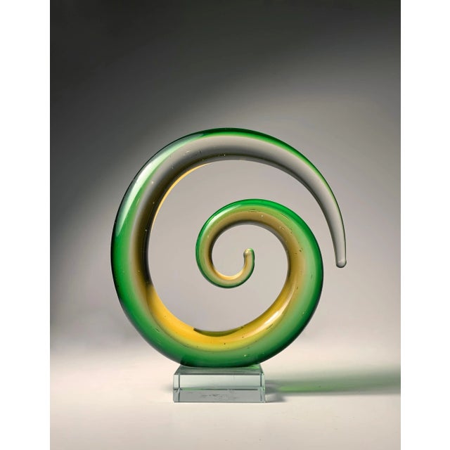 Vintage Murano Glass Swirls. Not contemporary. These were acquired with a signed Barovier vase from the 1960s. Id presume...