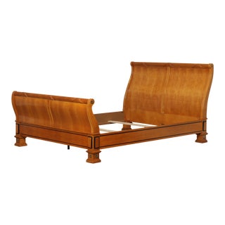 Thomasville Grand Classics Biedermeier Empire Style Queen Sleigh Bed For Sale