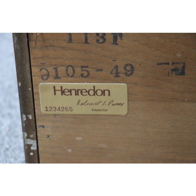 Henredon Scene One Oak Lighted Curio Cabinet For Sale - Image 9 of 12