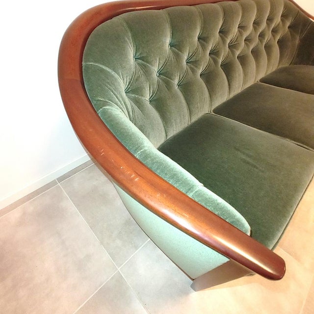 Wood Aristocratic Swedish Sofa by Bertile Frags, 1960s For Sale - Image 7 of 12