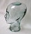 Transparent Sculptural Glass Bottle Head Figure For Sale - Image 8 of 9