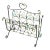 Black Iron French Victorian Magazine Firewood Rack For Sale