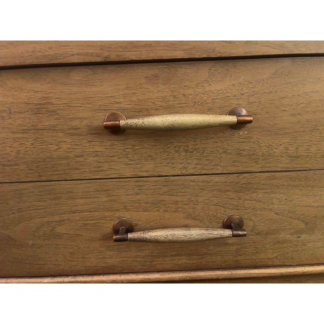 1960s Credenza Nordic Style, Copper Details For Sale - Image 9 of 11