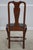Pair Bench Made Solid Walnut Side Chairs For Sale - Image 4 of 12