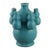 Turquoise Celadon Multi-Spout Gourd Ceramic Vase, Chinese Five Blessings Vase For Sale