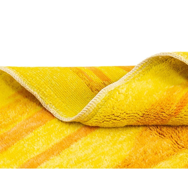 Contemporary Hand-Knotted Wool Rug by Azele Studio For Sale - Image 3 of 13